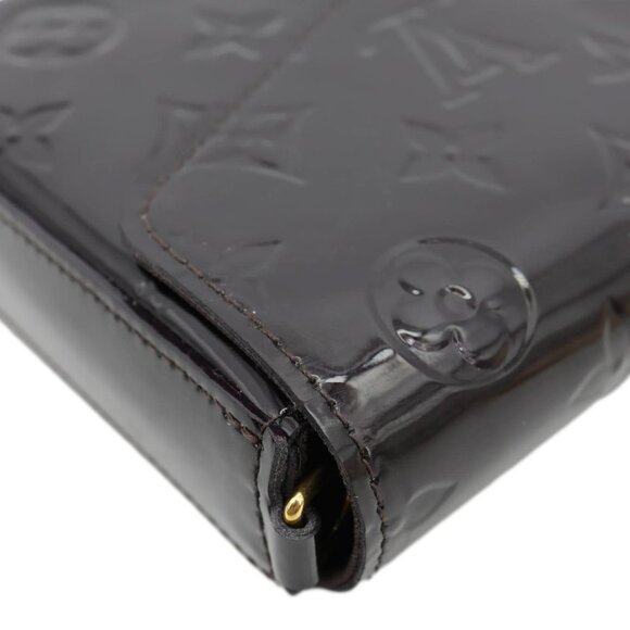 Louis Vuitton  Felicie Pochette Monogram Vernis Shoulder Bag Amarante - Picture 6 of 14